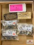 Lot of .45 ACP brass, loads, and components