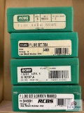 4 RCBS die sets: 7x64, 6.5x55, 56x61 Vom Hofe, 9.3x74R