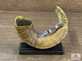 2007 Friends of the NRA Knife of the Year with horn presentation piece