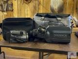 Two VHS camcorders