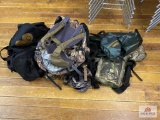 Large lot of backpacks and hunting bags