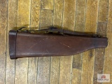 Leather leg-o-mutton shot gun case