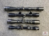 Lot of 4 rifle scopes: Thompson Center, Marlin, Stoeger & 1 unknown