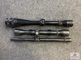 Lot of 3 rifle scopes: 1 Weaver Model B6, Weaver Marksman & Redfield 6:18 power