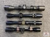 Lot of 4 rifle scopes: Bushnell, Bushnell Banner & 2 Bushnell Sportview