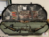 Bow Case & Contents: 2 Bows, arrows, etc.