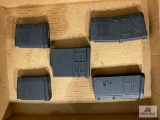 Six Polymer AR-15 style magazines (MagPull and other)