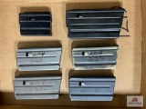 Six Steel AR-15 style magazines