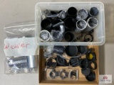 Lot of Scope Accessories: Sun Shields, Cover, Rings, Turret Knobs, etc.