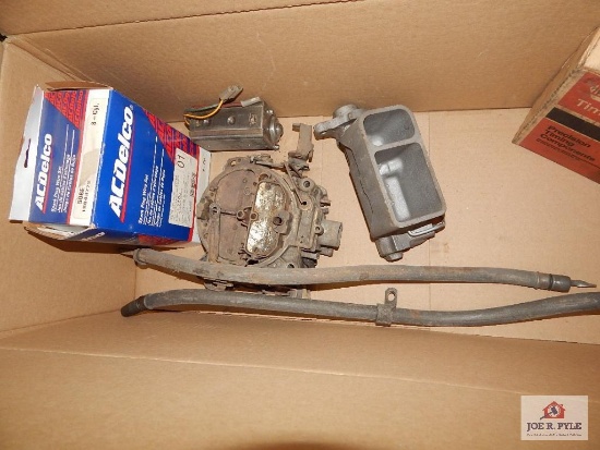 4-Barrel carb Quaderaiet spark plug wire set NIB, wire harness - tail lamp, '69 head light vacuum