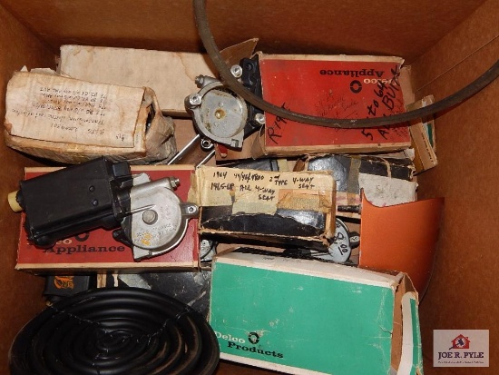3 Boxes misc. parts - after market trim, horns, misc. parts