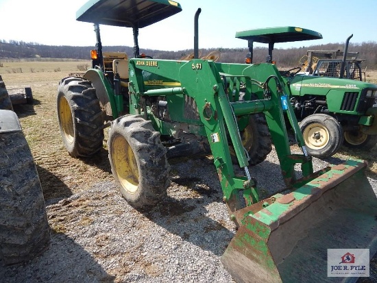 John Deere 5420 4-wheel drive w/ loader & canopy; hours unavailable