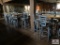 3 high dining table and 12 metal bar stools