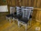 Lot 6 aluminum chairs