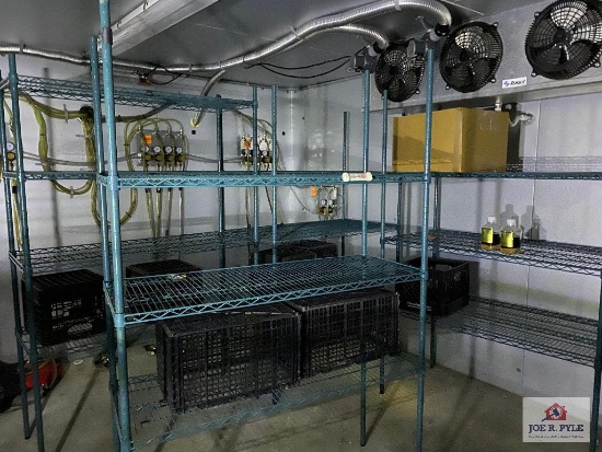 Lot 3 metal freezer racks