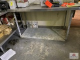 5' stainless steel prep table