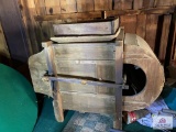 antique thrashing machine