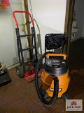 Lot Ridgid SNR Shop Vac & dolly hand truck