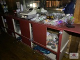 Contents of bar upstairs: cash register, bar ware, bar supplies, etc