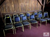 Lot 12 metal chairs