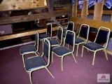 Lot 8 metal chairs