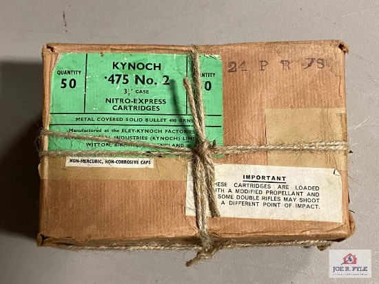 50 rounds of Kynoch .475 No 2 3 1/2" Nitro Express