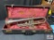 Antique Beeson B flat/A professional trumpet #116909, playable with case