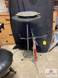 Practice drum stand, sticks, and practice head