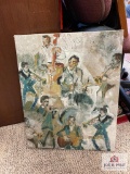 Oil on canvass Musician picture