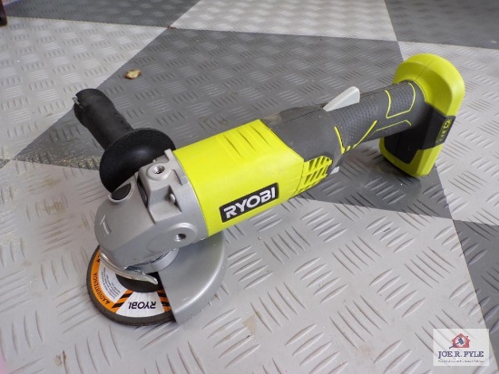 Ryobi cordless P4221 4 1/2 angle 