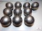 Flat of 10 solid Zirconium spheres