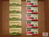 Flat of 10 boxes of 5.56 ammunition, 5 boxes from IMI Systems 30 rounds each, 5 boxes from ZQI with
