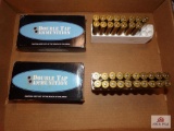 Flat of 500 ammunition, 35 total rounds from double tap ammunition