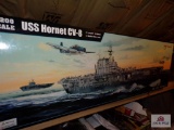 USS Hornet CV-8 new in box model kit, 1/200 scale