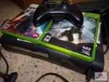 Xbox game system with controller and 2 games