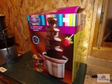 New in box Nostalgia 3 tier stainless steel chocolate fondue fountain