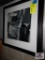 4 Black & white framed pictures