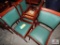 4 Padded seat & back chairs