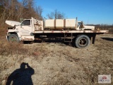 1975 Chev C65 flatbed dump w/ gas engine