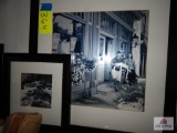 3 Black & white framed prints