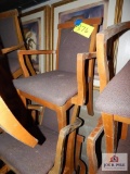 4 Padded arm chairs