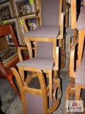 4 Padded arm chairs