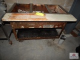 3 Hole warming table