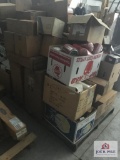 pallet of truck and equipment filters fuel filters and oil filters