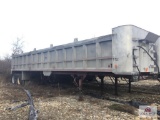 1992 Cobra approx. 48' aluminum hydraulic dump trailer w/ air suspension