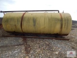 Large yellow tank on skids