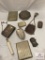Vintage ladies accessories: compacts, match safes, purses