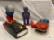 Bandai Corvair, Zimmerman Z-man, and Yoshiya High Wheel Robot battery ops, as found
