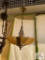 Antique hanging metal light with glass shades