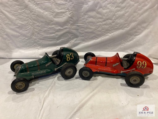 2 Ray Cox "Thimble Drome" Champions race cars 10"